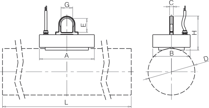 HEPMSP series for lifting single round steel and steel pipe