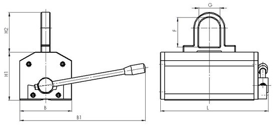 HLM1 Series Permanent Lifting Magnets